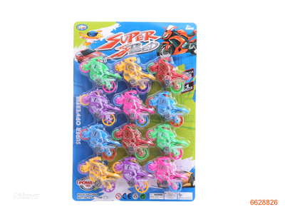 P/B MOTORCYCLE.12PCS.6COLOUR