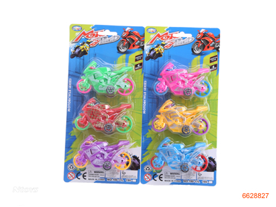 P/B MOTORCYCLE.3PCS.6COLOUR