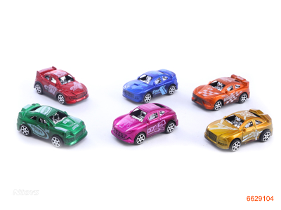 P/B RACE CAR.1PCS.6ASTD.6COLOUR