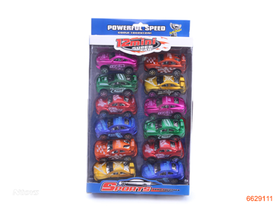 P/B RACE CAR.12PCS.6ASTD.6COLOUR