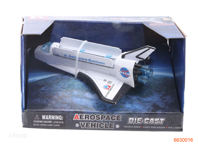 PULL BACK DIE-CAST PLANE W/LIGHT/MUSIC/BATTERIES