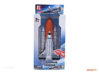 PULL BACK DIE-CAST PLANE W/LIGHT/MUSIC/BATTERIES