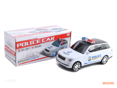 3D B/O POLICE CAR W/LIGHT W/O 3AA BATTERIES