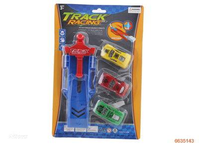 FREE WHEEL ELASTIC CAR 6ASTD 6COLOUR