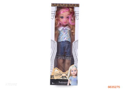 14''EMPTY BODY FASHION DOLL W/MUSIC/IC