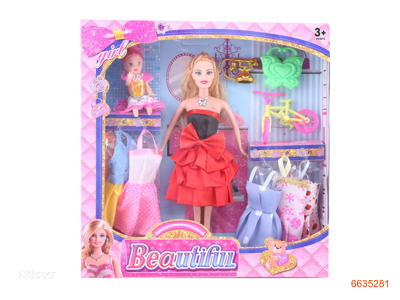 11''SOLID BODY FASHION DOLL SET