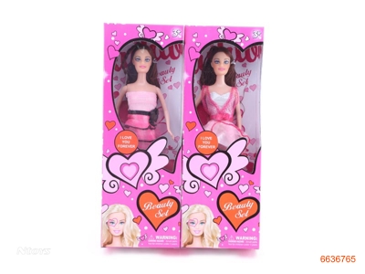 11.5''SOLID BODY FASHION DOLL.2ASTD