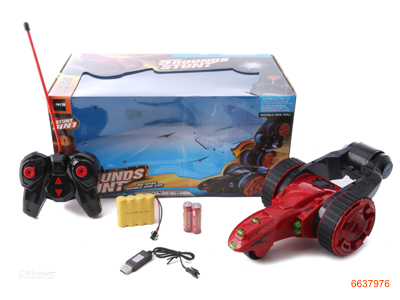 R/C CAR W/4.8V BATTERIES IN CAR/USB/2AA BATTERIES IN CONTROLLER