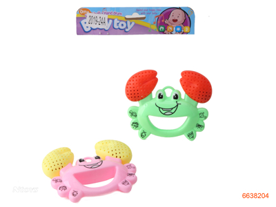 BABY RATTLE DRUM 2PCS