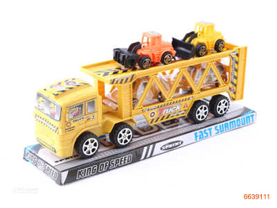 F/P CONSTRUCTION ENGINE W/4PCS FREE WHEEL CONSTRUCTION TRUCK.2COLOUR