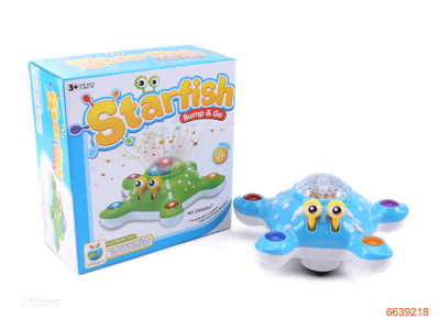 3D B/O CARTOON STARFISH W/LIGHT W/O 3AA BATTERIES.2COLOUR