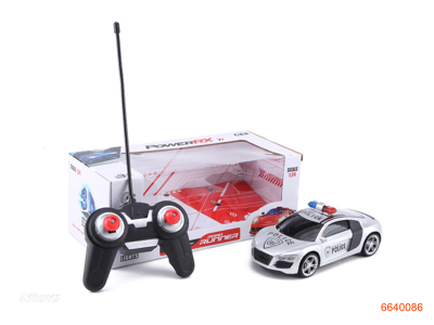 3D 2CHANNELS R/C POLICE CAR W/O 3AA BATTERIES IN CAR,2AA BATTERIES IN CONTROLLER