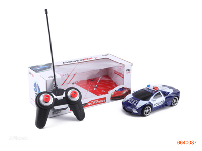 2CHANNELS 3D R/C POLICE CAR W/LIGHT W/O 3AA BATTERIES IN CAR,2AA BATTERIES IN CONTROLLER