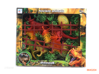 PLASTIC DINOSAUR SET