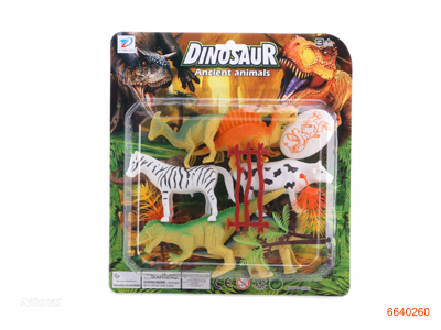 PLASTIC DINOSAUR SET