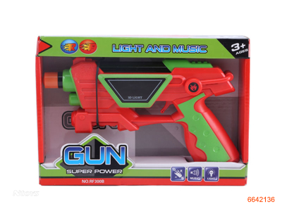 3D GUN W/SOUND/LIGHT W/O 3AA BATTERIES