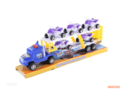 F/B TRUCK W/LIGHT/MUSIC W/5PCS BEACH CAR