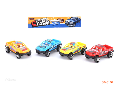 P/B CAR.4PCS.2ASTD.4COLOUR