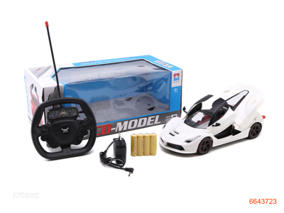 1:16 5CHANNELS R/C CAR W/4*1.2V BATTERIES IN CAR/CHARGER W/O 3AA BATTERIES IN CONTROLLER.3COLOUR