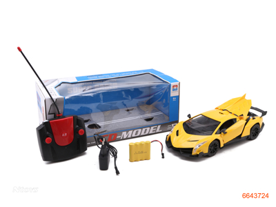 1:14 5CHANNELS R/C CAR W/4*1.2V BATTERIES IN CAR/CHARGER W/O 2AA BATTERIES IN CONTROLLER.3COLOUR