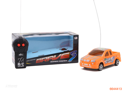 2CHANNELS R/C RACE CAR W/O 3AA BATTERIES IN CAR 2AA BATTERIES IN CONTROLLER.2COLOUR