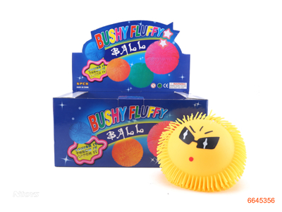 BALLS W/LIGHT,6PCS/DISPLAY BOX