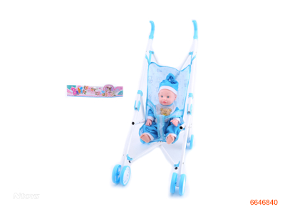 DOLL W/IC/IRON STROLLER