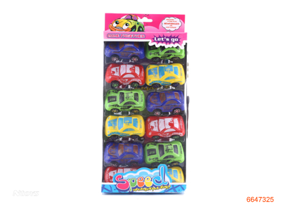 P/B CAR.12PCS.4ASTD.4COLOUR