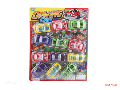 P/B CAR.12PCS.4ASTD.4COLOUR