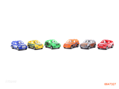 P/B CAR.1PCS.6ASTD.6COLOUR