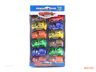 P/B CAR.12PCS.6ASTD.6COLOUR