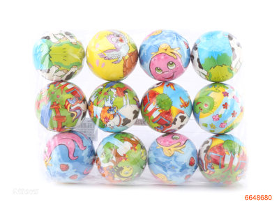 6.3CM PU BALLS.12PCS