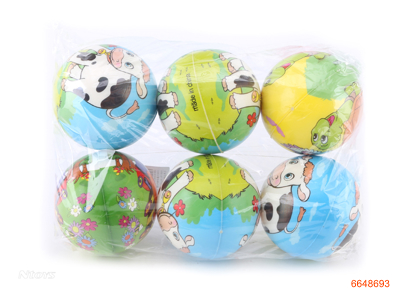 10CM PU BALLS.6PCS