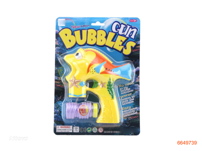 BUBBLE GUN W/MUSIC/LIGHT W/O 3AA BATTERIES