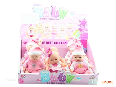 5'' VINYL DOLL SET 9PCS/BOX