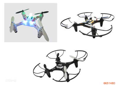 6 AXIS R/C AIRCRAFT W/GYROSCOPE/3.7V BATTERY IN BODY W/O 4*AA BATTERIES IN CONTROLLER 3COLOUR