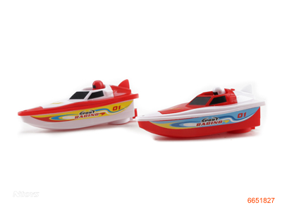 B/O SPEED BOAT,W/O 1*AA BATTERY,2COLOUR