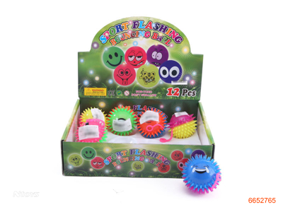 7.5CM B/O FLASHING BALL W/LIGHT,12PCS/DISPLAY BOX