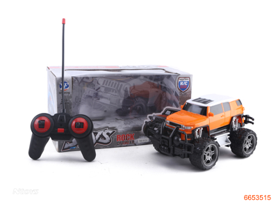 1:18 4CHANNELS R/C SUV W/LIGHTS W/O 4AA BATTERIES IN CAR,2AA BATTERIES IN CONTROLLER.2COLOUR
