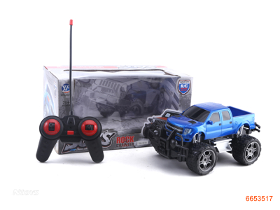 1:18 4CHANNELS R/C SUV W/LIGHTS W/O 4AA BATTERIES IN CAR,2AA BATTERIES IN CONTROLLER.2COLOUR