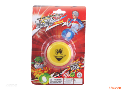 PLASTIC YOYO W/LIGHT.4ASTD.