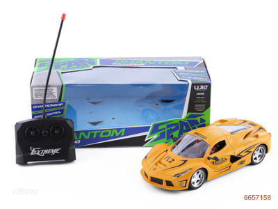 1:16 4CHANNELS R/C CAR W/LIGHT W/O 4AA BATTERIES IN CAR,2AA BATTERIES IN CONTROLLER.2COLOUR