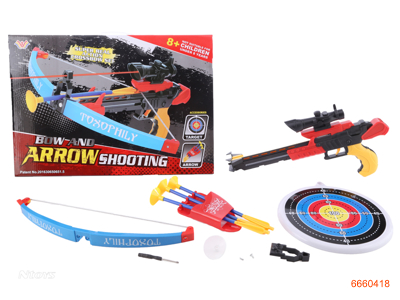 BOW AND ARROW,W/INFRARED RAY/3*AG10 BATTERIES