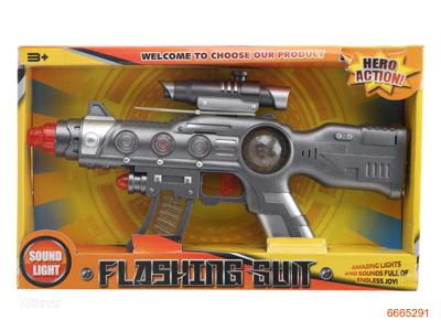 B/O GUN W/LIGHT W/O 3AA BATTERIES