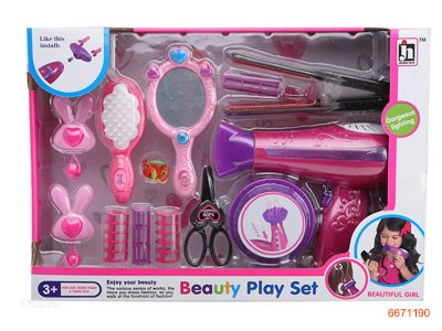 BEAUTYSET W/3*AG13 BATTERIES IN MIRROR,W/O 2AAA+2AAA BATTERIES