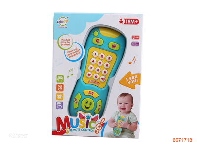 BABY REMOTE CONTROLLER W/SOUND/LIGHT/MUSIC W/O 2AA BATTERIES 2COLOURS