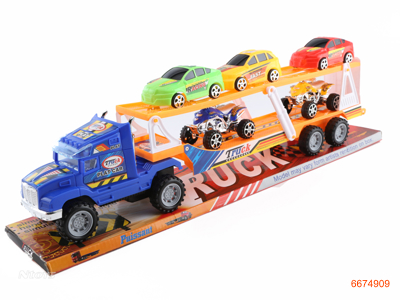 F/P TRUCK W/2PCS FREE WHEEL CAR+3PCS FREE WHEEL RACE CAR