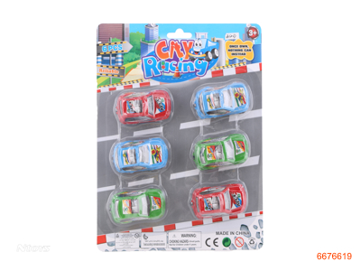 P/B RACE CAR 6PCS