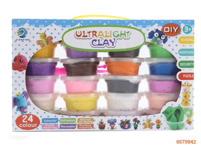 PLASTICINE CLAY SET.24COLOUR