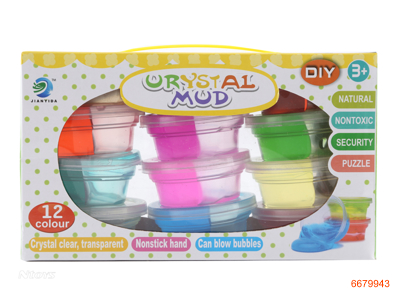 MAGIC CRYSTAL MUD.12COLOUR